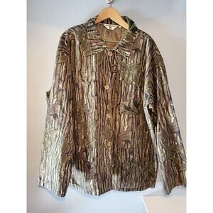 Bob Allen Ducks Unlimited Shooting Shirt Men’s XL Brown Camo Made In USA